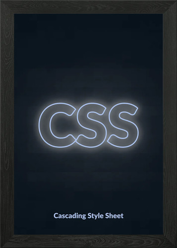 Css style neon framed - css,