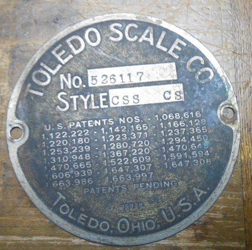 Vintage toledo scale - toledo, id