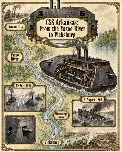 Css arkansas civil - war, map